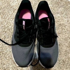 Nike Revolution running shoes. Size 8.5. Barely worn!! Very fun colors.
